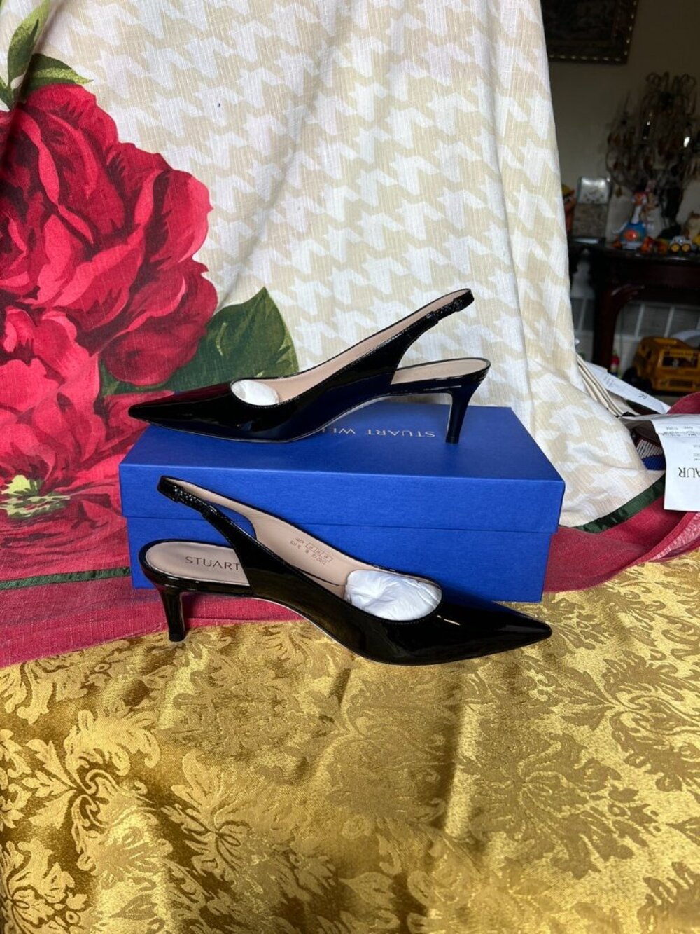 STUART WEITZMAN Stuart 50 Slingback pump Black/Patent Leather - Picture 3 of 9